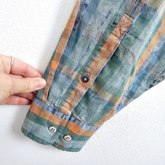 Tommy Bahama Indio Coast Plaid Button Front Shirt - Picture 7 of 9